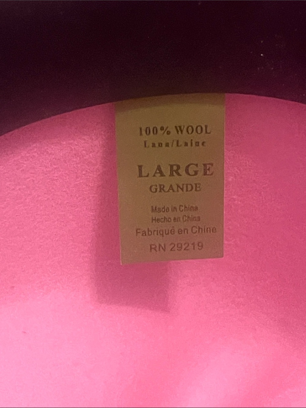 Pink Kids Cowboy Hat with White Band - Picture 3 of 10